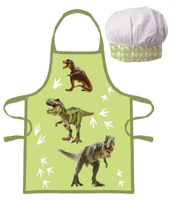 Dinosaurier T-Rex Kinderschürze 2er Set - Bild 1 von 1
