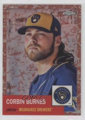 2022 Topps Chrome Platinum Anniversary 42/75 Corbin Burnes #456 16o7