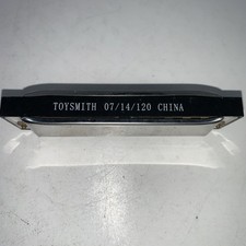 Harmonica 4" 10 Hole Toysmith 07/14/120 China Silver/black Vintage