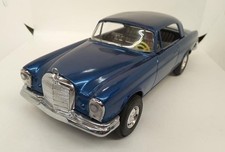 Ichiko Japan Vintage Tin Toy Car Mercedes Benz 250 SE Coupe Blue Reproduction