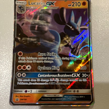 Pokemon Lucario GX SM Black Star Promos SM100 Holo Promo 210 HP English on eBay