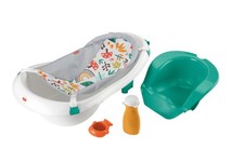 4-in-1 Sling  N Seat Tub Baby to Toddler, Rigid Baby Bathtubs, Whimsical Forest