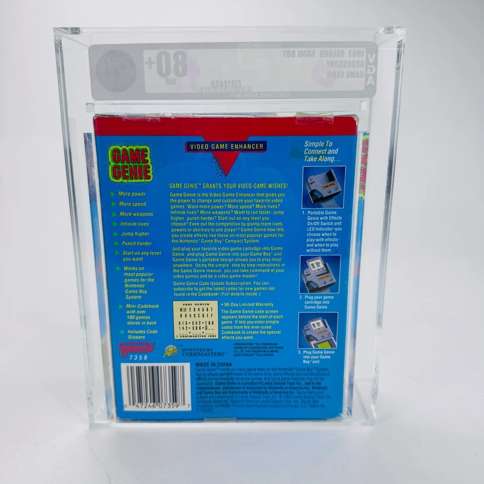 Game Genie by Galoob for Game Boy (Nintendo, 1992) VTG NEW Sealed VGA NM 80+ - Image 4 of 4
