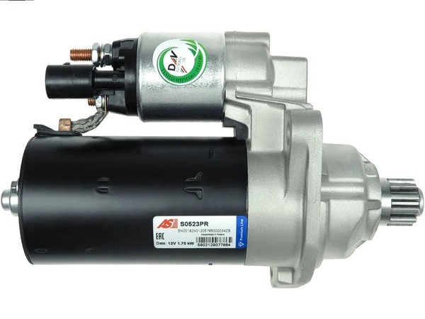 Anlasser As-Pl S0523PR Audi A1 Audi A3 Seat Altea Seat Cordoba Skoda 12V 2Kw-image