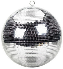 ProX MB-20 20"Mirror Disco Ball Bright Silver Reflective Indoor DJ Sphere W/Ring
