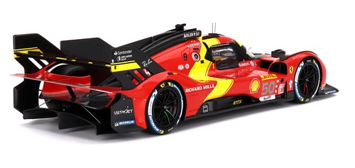 BBR Models 1:18 FERRARI 499P TEAM AF CORSE #50 3° WEC 1000 MILES OF SEBRING 2023 - Imagen 2 de 6