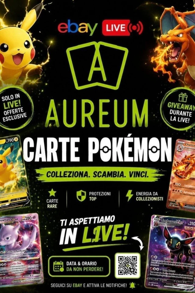 🔥Live da Aureum! Aperture Box, Singole Rare, Graded e Offerte Imp
