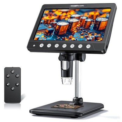 Digital Microscope 7'' IPS 1200X HD USB Portable Soldering Repair Tool