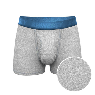 The Physical Education Heather Grey & Blue Ball Hammock  Pouch Trunks Underwear