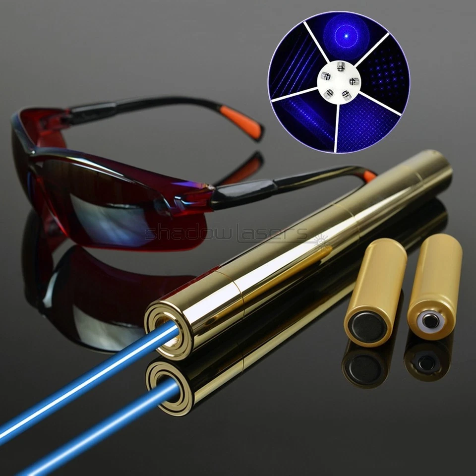 BX5-M 450nm Adjustable Focus Visible Blue Laser Pointer Pen Laser Beam Laser US - Image 2 of 4