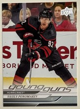 2024-25 Upper Deck Series 2 Young Guns Vasily Ponomarev #472 (RC) Hurricane
