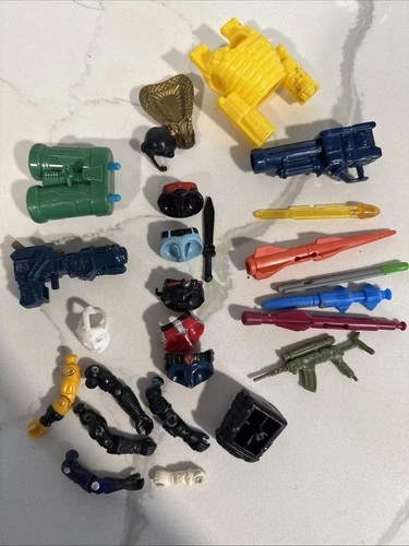 Vintage GI JOE Lot of 1980 90s Accessories Torso Arm Parts Missiles Weapons ARAH
