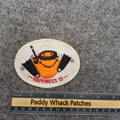 Vintage Happiness Is Scuba Diving Patch AB9