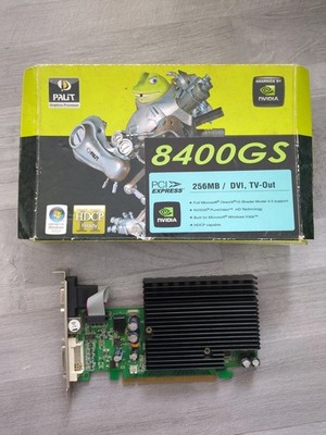Palit NVIDIA GeForce 8400GS * 256MB DDR2 * PCI-E * DVI VGA TV Out