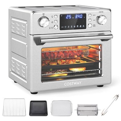 14-in-1 Air Fryer Toaster Oven Combo w/Bake, Rotisserie, Dehydrate & Defrost