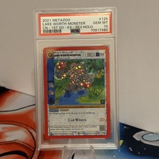 MetaZoo Kickstarter Cryptid Nation 1st Ed Lake Worth Monster Reverse Holo PSA 10