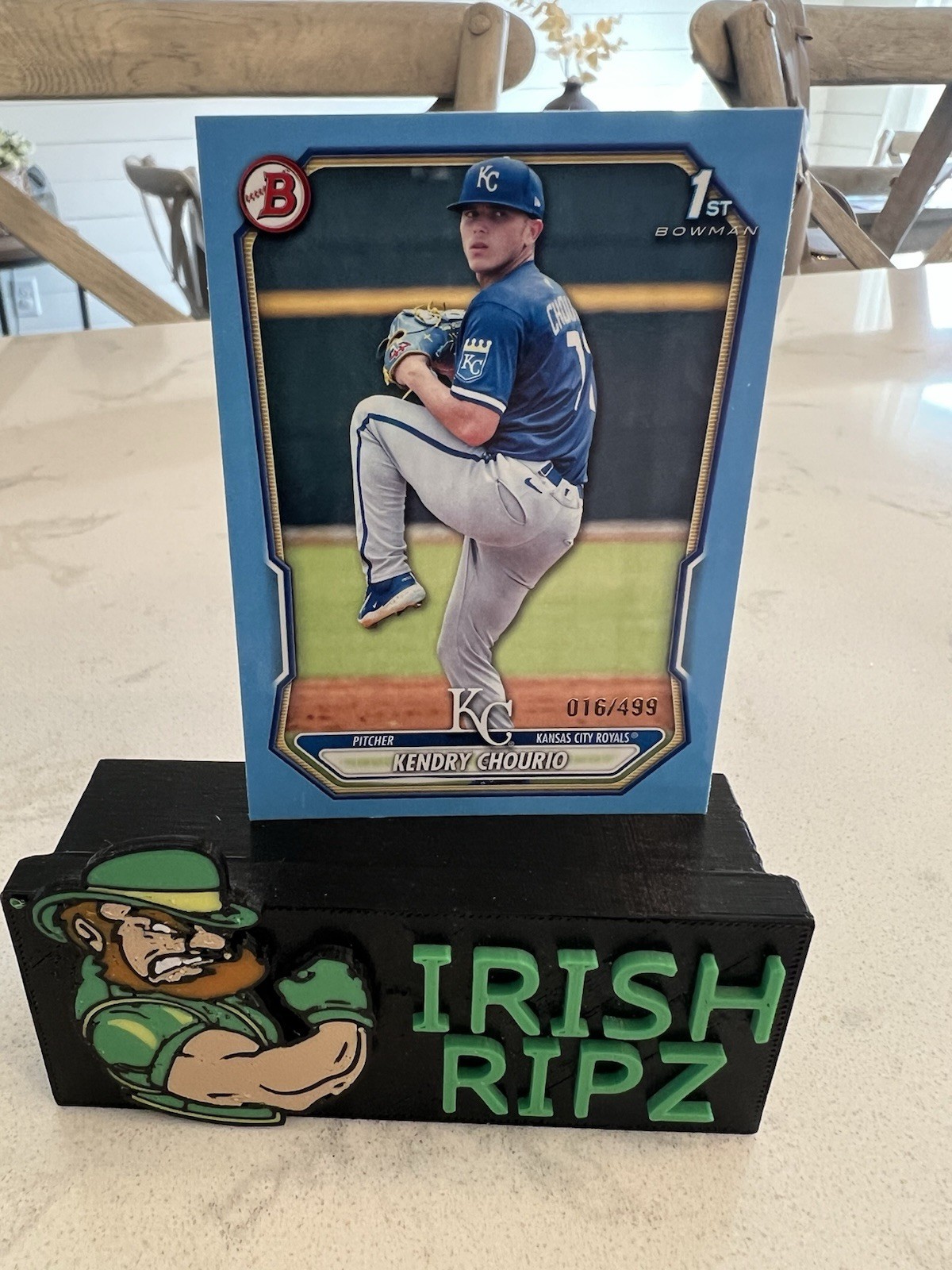 2026 Bowman -Kendry Chourio - Paper Sky Blue 1st #BP-7 - /499 Royals