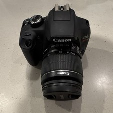 Canon EOS Rebel T6 DSLR 18MP w/ EF-S 18-55mm Lens, Flash, HDMI, Black