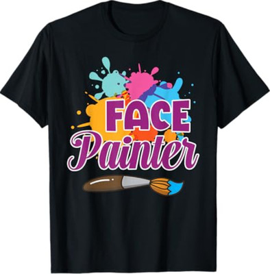 NEW! Face Painter Funny Makeup Artist Cute Girl Face Painting Best T-Shirt S-3XL