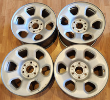 Set Of 4 18 Nissan Titan Oem Silver Steel Rims 18x8 2013-2024 6x5.5 Set Of 4 18 Nissan Titan Oem Silver Steel Rims 18x8 2013-2024 6x5.5