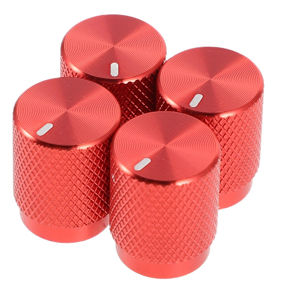 4 Pcs Aluminum Potentiometer Knob Electric Guitar Tone Replacement