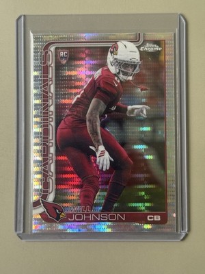 2025 Topps Chrome Will Johnson Rookie Pulsar Refractor #349 RC Cardinals