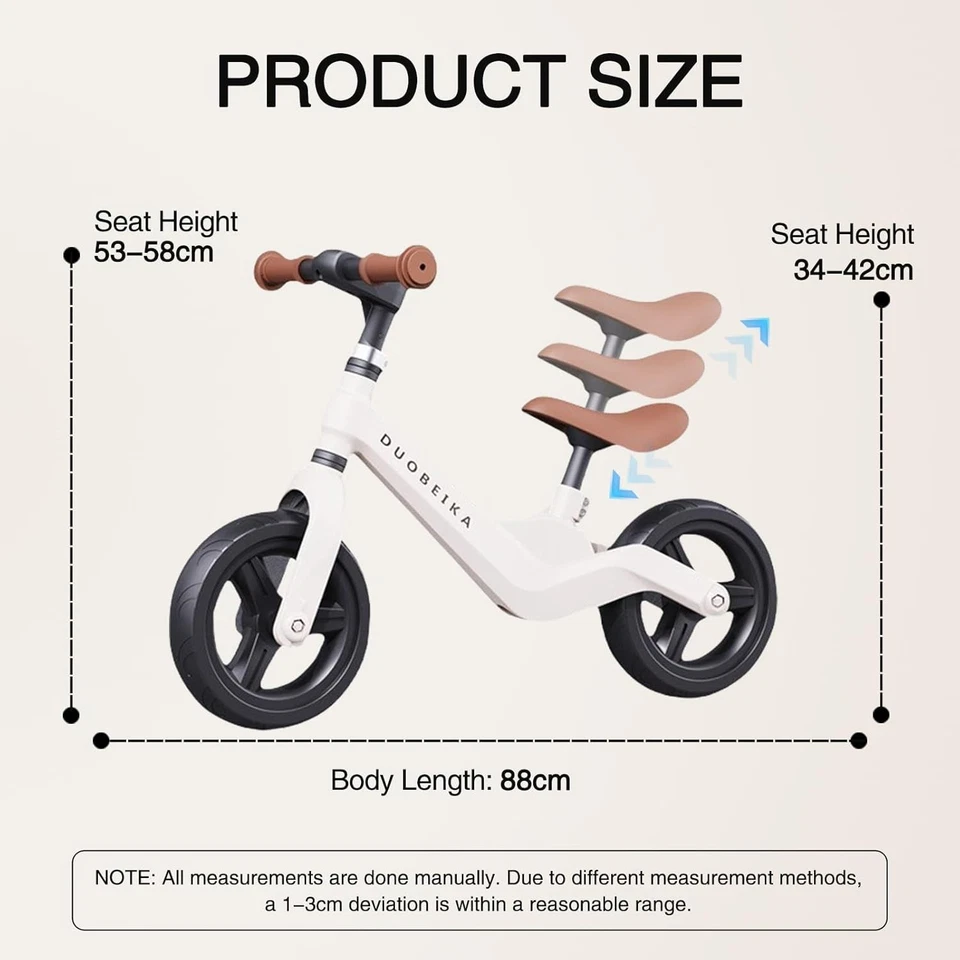 Toddler Balance Bike, 12" No Pedal Balance Bicycle for 27 Years Old KidsLight - image 4 of 4