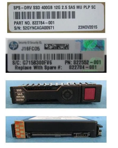 Hewlett Packard Enterprise 822784-001 Hot-plug SSD 400GB 2.5 "