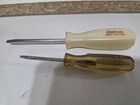 Vintage Snap On Tools Flat Head Screwdrivers White SSD143 Clear SSD204 — photo 1
