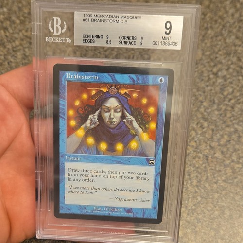 Wizards of the Coast MTG Brainstorm Mercadian Masques #61 BGS 9 1999 Blue