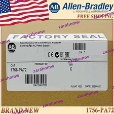 New Sealed AB 1756-PA72/C Power Supply 1756 PA72 US Stock Free Ship