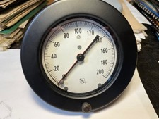 Vintage Ashcroft 1850 USA Duplex Pressure Gauge 4 inch Diameter