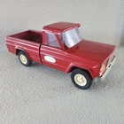 Vintage Tonka Toys Jeep Pickup Truck Red Pressed Steel 52030 1960s Made in USA