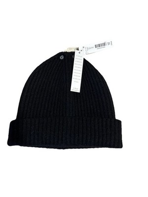 New W/Tags Sasso + Smyth Cashmere Blend Beanie One Size Black