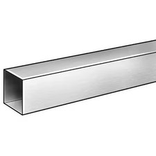 Zoro Select T63s.75X.125-72 Aluminum Square Tube, Aluminum, 6063 Alloy Type,,