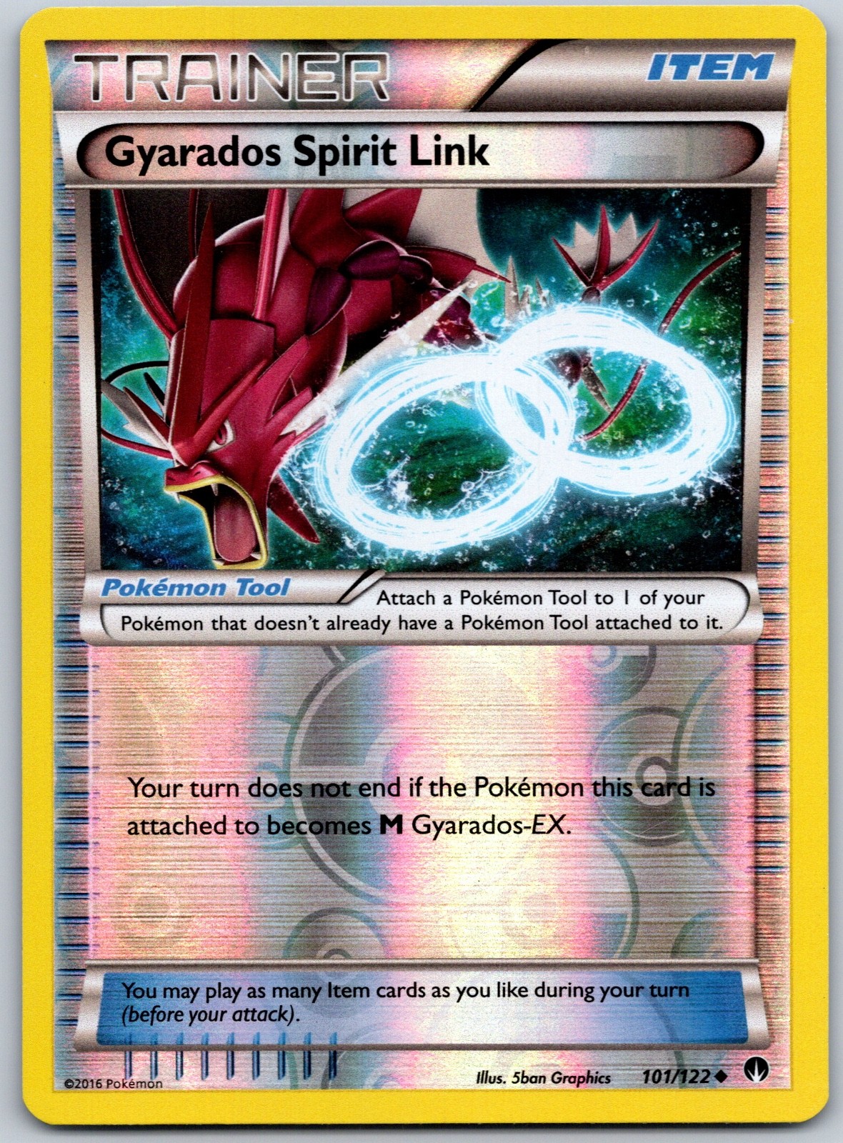 Gyarados Spirit Link Reverse Holo XY - BREAKpoint 5ban Graphics 101/122 NM