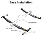 2x Rear Leaf Springs Kit for Club Car Precedent Golf Cart Heavy Duty Dual Action — photo 3