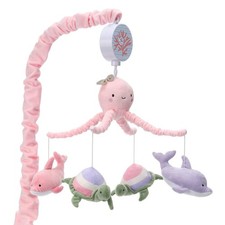 Lambs Ivy Sea Dreams Dolphin/Turtle Musical Baby Crib Mobile