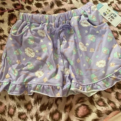 Sanrio Hangyodon Shorts Pants size M Waist:64-70cm/25.19-27.55'' Polyester Sanrio