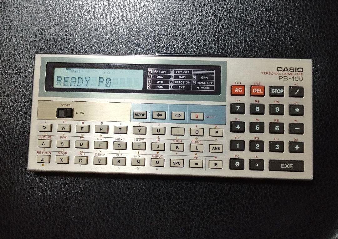 CASIO PB-100 BASIC Pocket Computer 1983 Calculator Vintage Tested