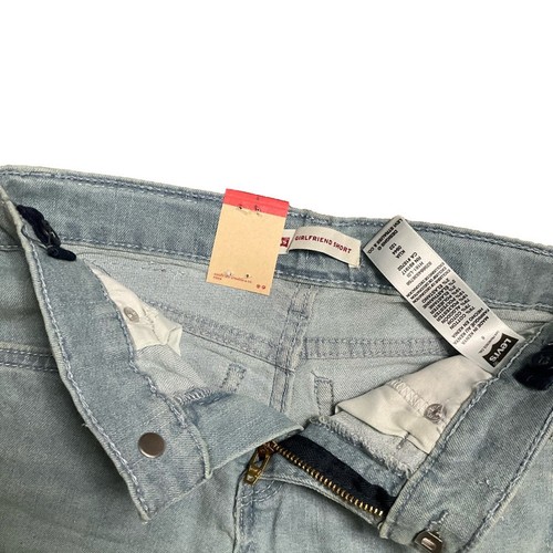 Levi's Jean Shorts Girls Stretch Cuffed Light Blue Size 6 NWT - Picture 4 of 9