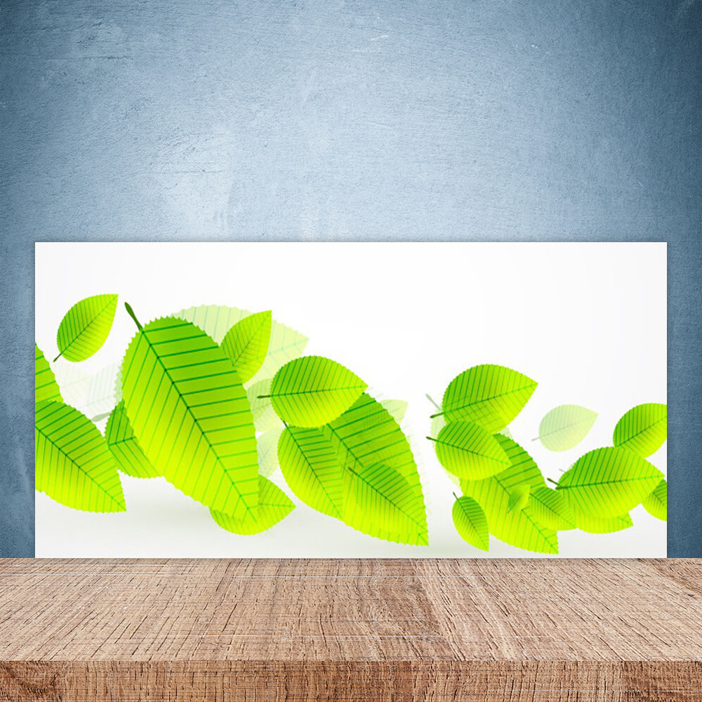 Crédence en verre de sécurité 100x50 cm au design floral raffiné