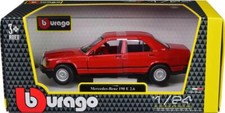 Mercedes-Benz 190 E 2.6 Red 1/24 Diecast Model Car by Bburago