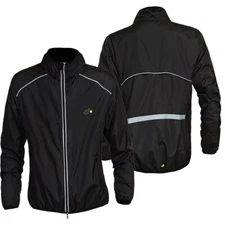 Cycling Jacket Breathable Windbreaker Bicycle Thin Waterproof Sweatshirt Black