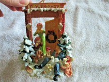 Large FLOWER SHOP CHRISTMAS ORNAMENT 5" tall x 4" wide