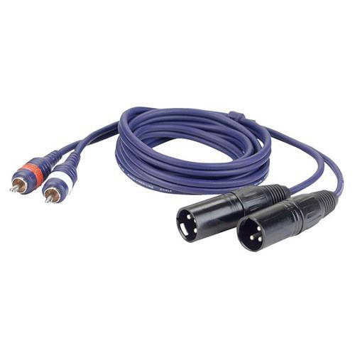 CABVO RCA DAP AUDIO FL26150 2X RCA Male L/R > 2 XLR/M 3 p. LUNGHEZZA 1,5 MT