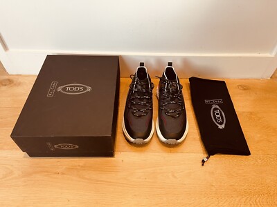 Tods No_Code J Technical Fabric Leather Trainers Sneakers UK 7.5 EU 42 RRP £650