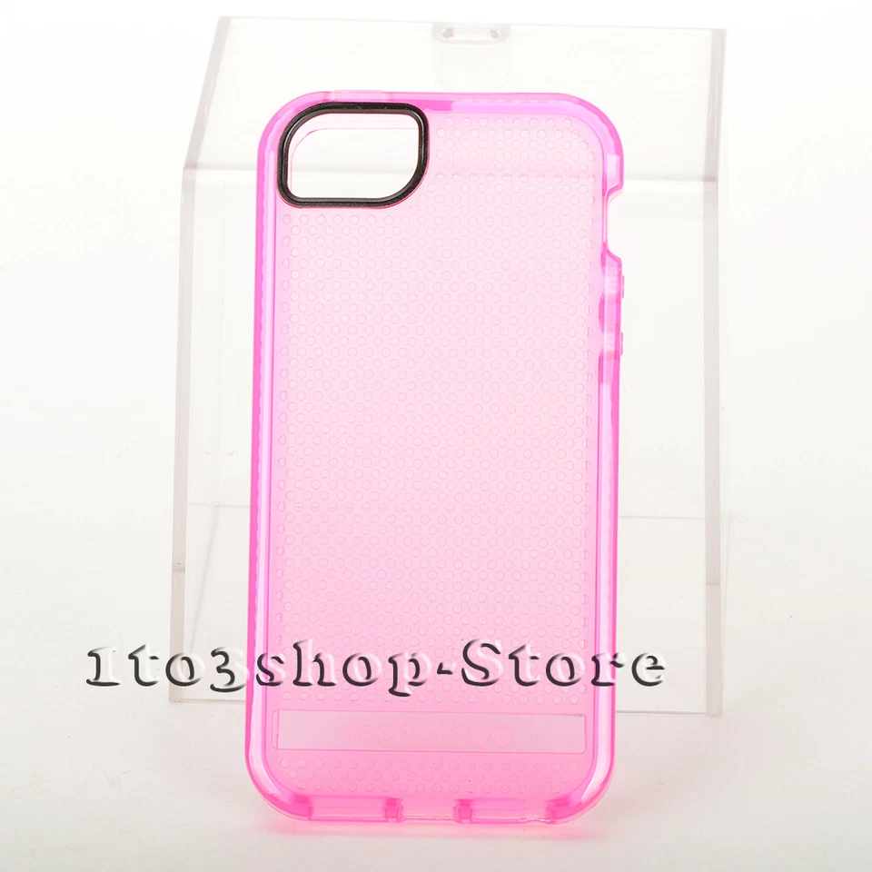 Tech21 Evo Mesh Soft Gel Flexible Snap Cover Case for iPhone 5 5s iPhone SE Pink - Image 4 of 4
