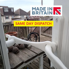French Door Stay Patio Door Holder Hook White Door Stop Handle Fresh Air Circula