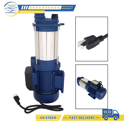SHALLOW SELF PRIMING WELL GARDEN SPRINKLER JET WATER PUMP BOOSTER 1.5HP 1100W 1''